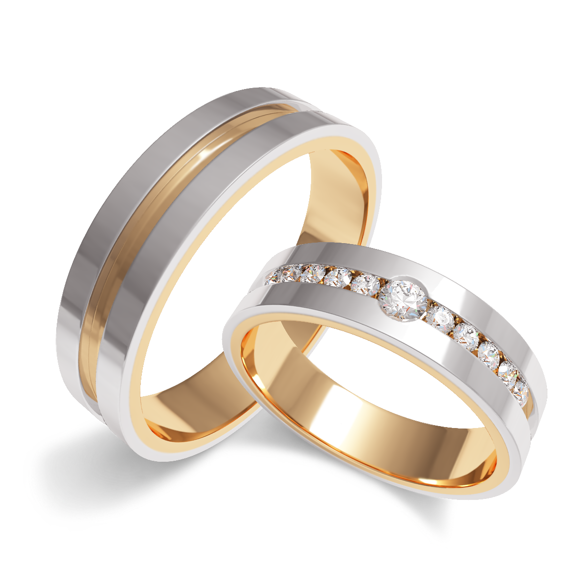 картинка Обручальное кольцо 841-881 ювелирные изделия Diamo+